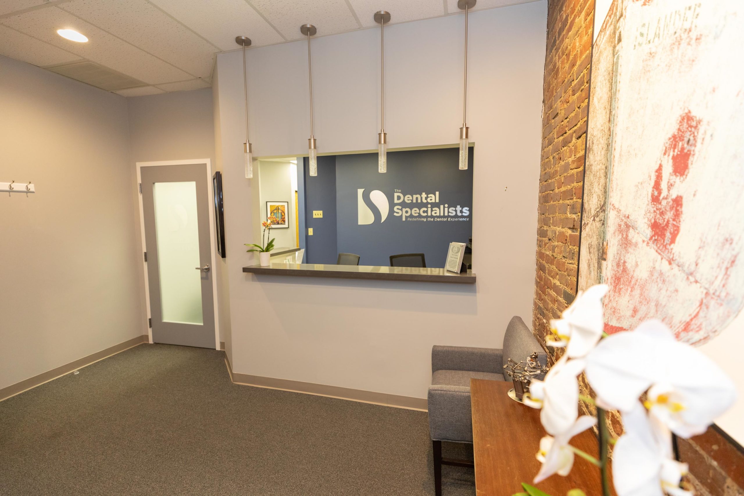 The Dental Specialists office reception area